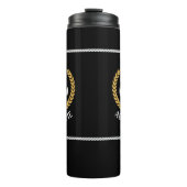 Name des Schiffes Nautical Anchor Gold Style Laure Thermosbecher (Vorderseite)