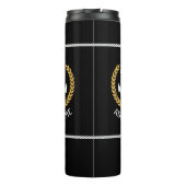 Name des Schiffes Nautical Anchor Gold Style Laure Thermosbecher (Rückseite)