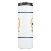 Name des Schiffes Nautical Anchor Gold Style Laure Thermosbecher (Rückseite)