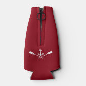 Name des Schiffes Nautical Anchor Oars & Ships Whe Flaschenkühler (Rückseite)