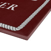 Name des Schiffes: Nautical Red Welcome Schneidebrett (Ecke)
