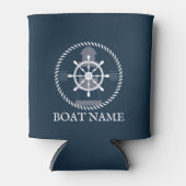 Name des Schiffes Navy Blue Nautic Dosenkühler (Vorderseite)