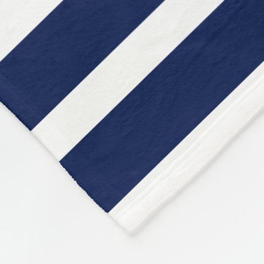 Name des Schiffes Navy Blue & White Fleecedecke (Ecke)