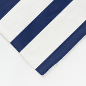 Name des Schiffes Navy Blue & White Fleecedecke (Ecke)