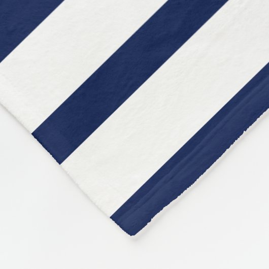 Name des Schiffes Navy Blue & White Fleecedecke (Ecke)