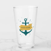 Name des Schiffes Personalisiert Glas (Vorderseite)