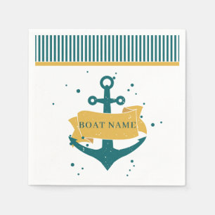 Name des Schiffes Personalisiert Serviette