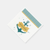 Name des Schiffes Personalisiert Serviette (Ecke)