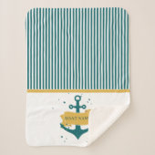 Name des Schiffes Personalisiert Sherpadecke (Vorderseite)