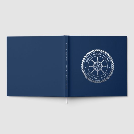 Name des Schiffes und Name des Schiffes, das das R Gästebuch (Voll)