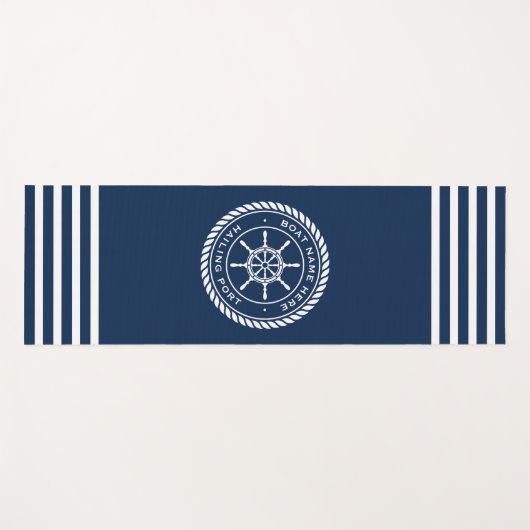 Name des Schiffes und Name des Schiffes, das das R Yogamatte (Vorderseite (Horizontal))