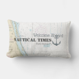 Name des Schiffes und Name des Schiffes Willkommen Kissen Für Draußen