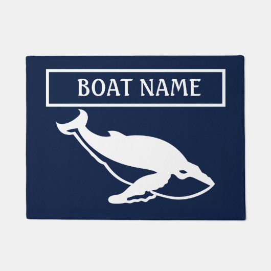 Name des Schiffes Whale Dock Mat Fußmatte (Vorderseite)