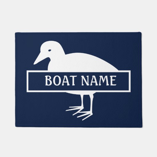 Name des Schiffs Bird Dock Mat Fußmatte (Vorderseite)