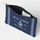 Name des Schiffs der Rustikalen Nautischen Marine Zubehörtasche (Offen)