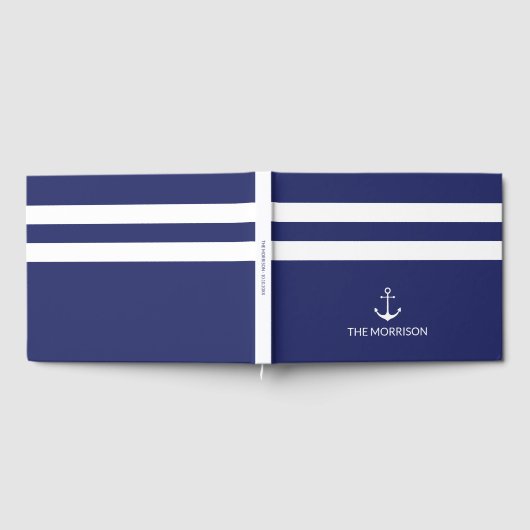 Name des Schiffs des nautischen Ankerschiffes Gästebuch (Voll)