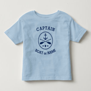 Name des Schiffs Nautical Anchor oars stars Kleinkind T-shirt