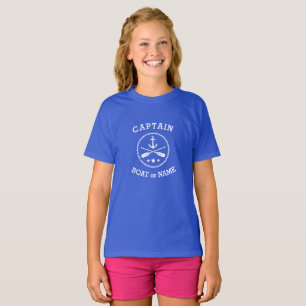 Name des Schiffs Nautical Anchor oars stars T-Shirt