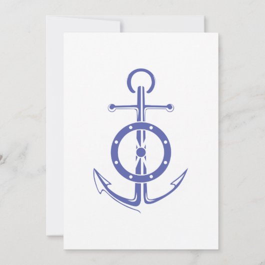 Name des Schiffskapitäns Marine Seemann Save The Date (Rückseite)