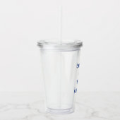 Name des Schiffskapitäns Nautical Anchor Acryltrinkbecher (Rechts)