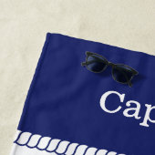 Name des Schiffskapitäns Strandtuch (Beispiel)