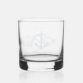 Name des Schiffskapitäns Whiskyglas (Rückseite)