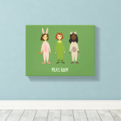 Name des Schlafanzugs des Party Leinwanddruck (Insitu (Holzboden))