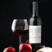 Name des schlichten Schwarz-Weiß-Spaßes Weinetikett