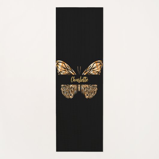 Name des Schmetterlings Yogamatte (Vorderseite)