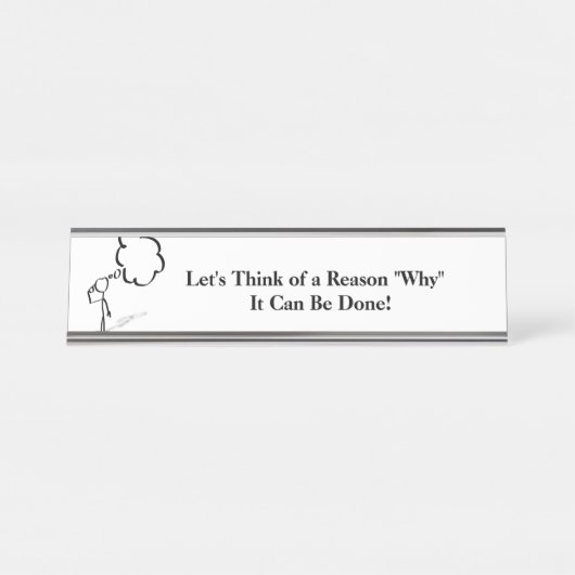 Name des Schreibtisches auf Inspiration Schreibtischnamensplakette (Vorderseite )