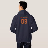 Name des Schulclubs Basketball Hoodie (Schwarz voll)