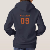 Name des Schulclubs Basketball Hoodie (Rückseite)