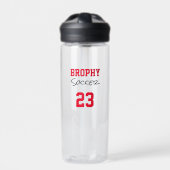 NAME DES SCHULEN-Teams SPORT-Player NUMMER Benutze Trinkflasche (Vorderseite)