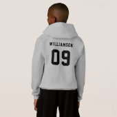 Name des Schulklubteams Fußball Hoodie (Schwarz voll)