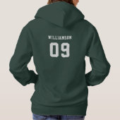 Name des Schulklubteams Hoodie (Rückseite)