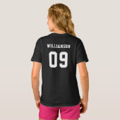 Name des Schulklubteams T-Shirt (Schwarz voll)
