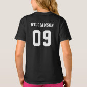 Name des Schulklubteams T-Shirt (Rückseite)