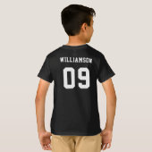 Name des Schulklubteams T-Shirt (Schwarz voll)