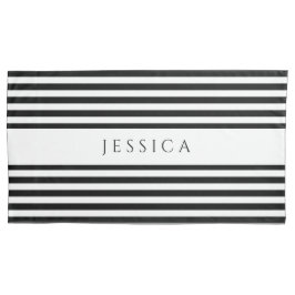 Name des schwarz-weiß gestrichenen Musters Kissenbezug