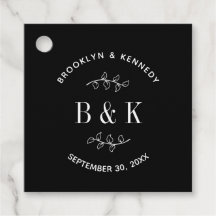 Name des Schwarz-weißen botanischen Monogrammes