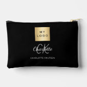 Name des Schwarz-weißen Firmenlogos Zubehörtasche (Rückseite)