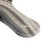 Name des Schwarz-weißen oder goldenen Monogrammes Schneidebrett (Ecke)