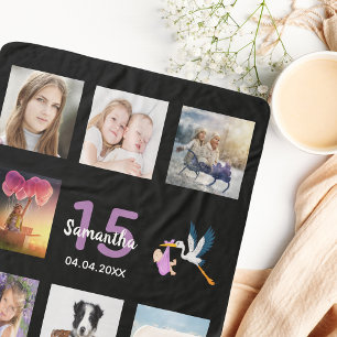 Name des schwarzen Fotos Quinceanera Sherpadecke