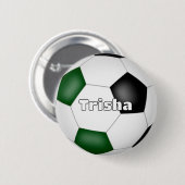 Name des schwarzen Fußballs Button (Vorne & Hinten)