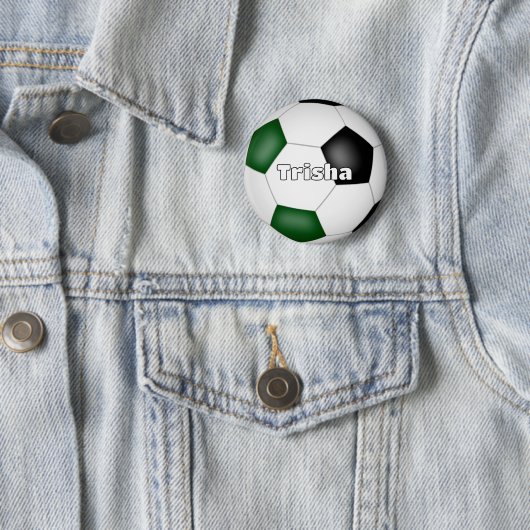 Name des schwarzen Fußballs Button (Beispiel)