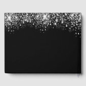 Name des schwarzen Glitzer Gästebuch (Rückseite)