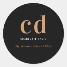 Name des Schwarzen Goldmonogramms modern minimalis