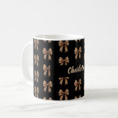 Name des schwarzen Leopardenbogens Kaffeetasse (Vorderseite Links)