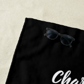 Name des schwarzen Leopardenbogens Strandtuch (Beispiel)