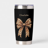 Name des schwarzen Leopardenbogens Thermobecher (Vorderseite)